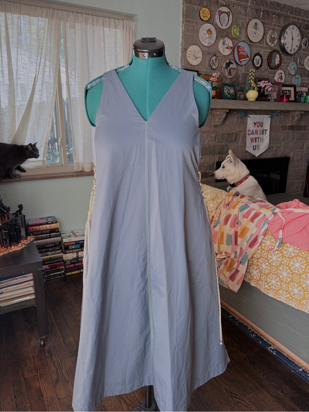 YOYA Borden Dress Sleeveless Midi Dress
